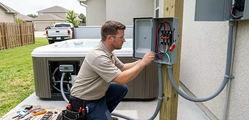 Outdoor Hot Tub Electrical Installation in Richland
