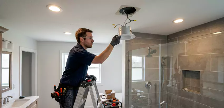 Bathroom and Shower Recessed Lighting Installation in Richland